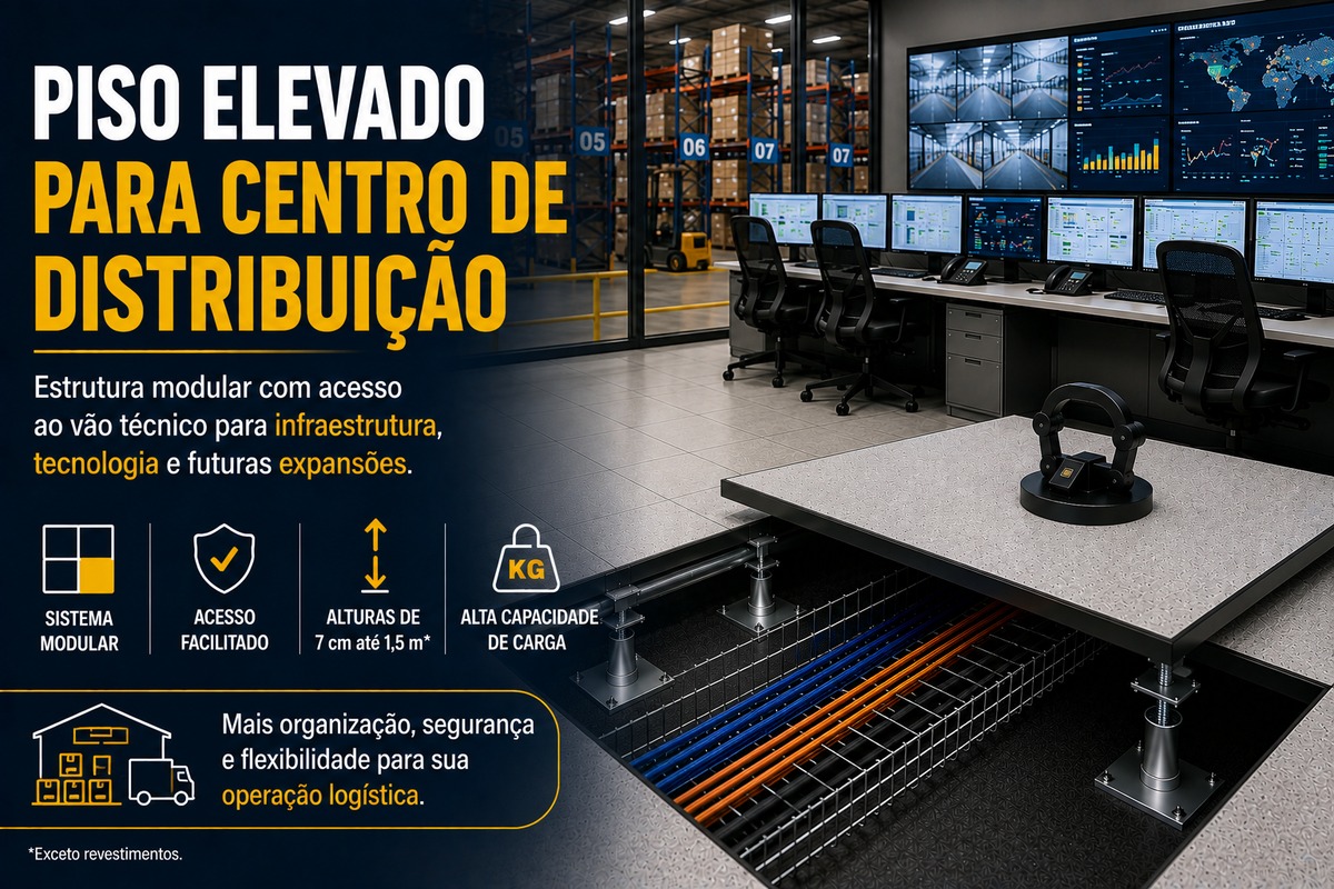 Piso Elevado para Centro de Distribuição