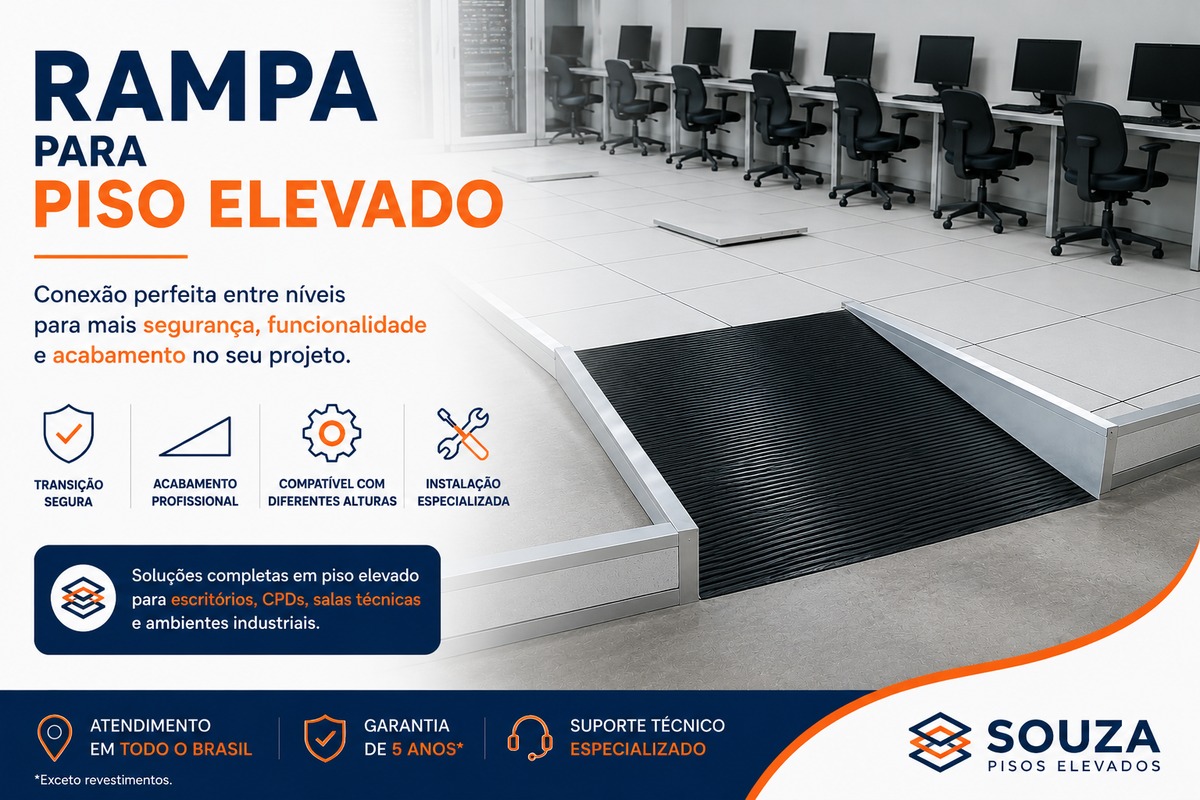 Rampa para Piso Elevado | Fabricação e Instalação | Souza Pisos