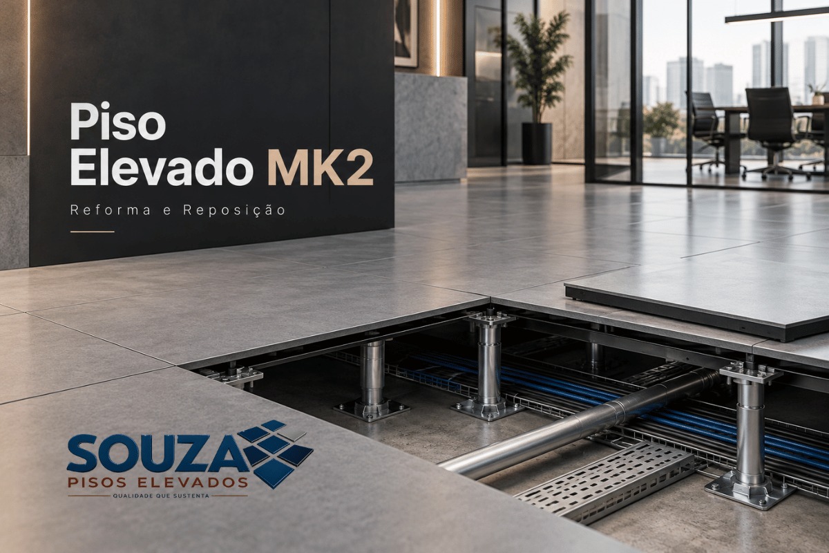 Piso Elevado MK2: Reposição e Retrofit | Souza Pisos
